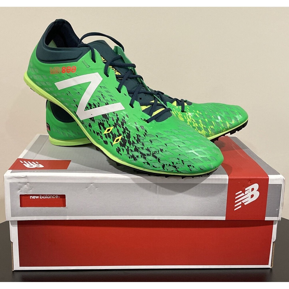 Men's Size 13 New Balance Racing Track Spikes Shoes Green/Grey MMD800G5 NIB